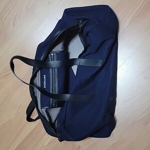 Everlane Navy & Black Twill Weekender